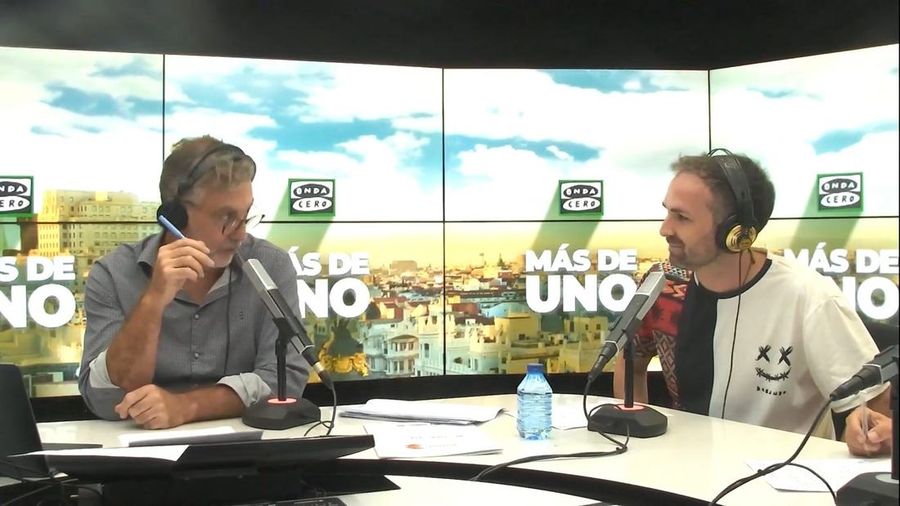 Santi García Cremades en el estudio de Más de uno, en Onda Cero